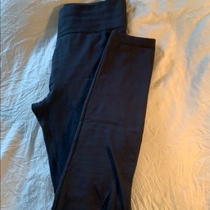 Navy blue insulated leggings